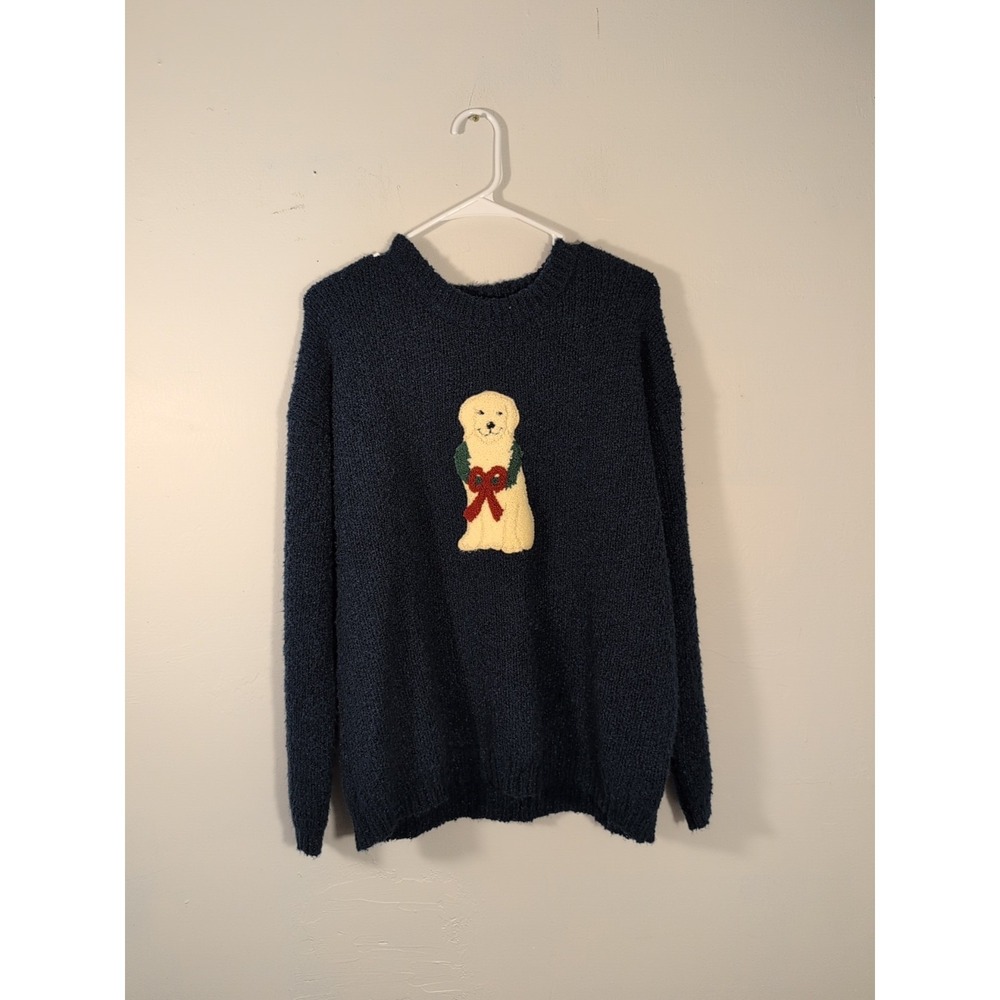 Mia‎ & Tess Labrador Christmas Sweater Size Large